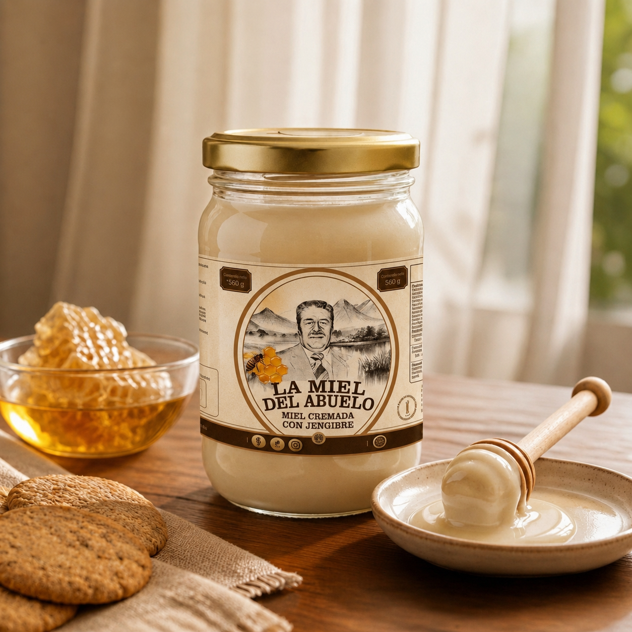 Miel Cremada con Jengibre